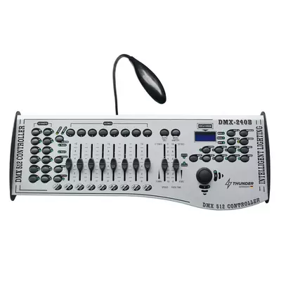 Thunder DMX-240B Fényeffekt kontroller, vezérlő (240CH, DMX512) + világítás