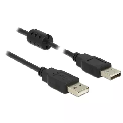 Delock USB 2.0-s kábel A-típusú csatlakozódugóval > USB 2.0-s, A-típusú csatlakozódugóval, 2,0 m, fe