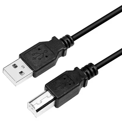 Logilink USB 2.0 Cable, AM to BM, black, 2m