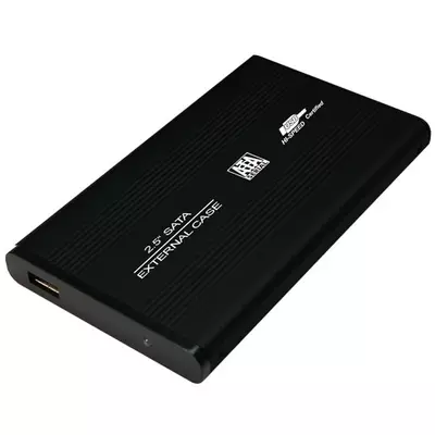 LogiLink 2.5"-os USB 2.0 hordozható SATA-s merevlemez ház, 480 Mbps, Plug&Play, fekete