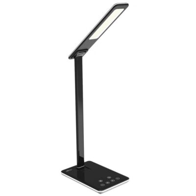 Media-Tech QI wireless telefontöltős asztali lámpa fekete