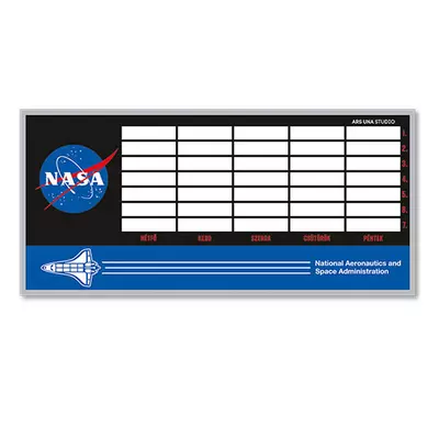 Ars Una: NASA űrsikló egylapos, kétoldalas órarend