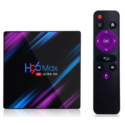 H96 MAX Android TV okosító box 4/64GB