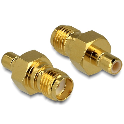 Delock Adapter SMA jack > SMB jack, aranyozott