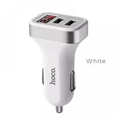 HOCO Z3 2USB LCD car charger white