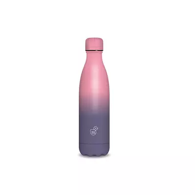 Rózsaszín-lila duplafalú fémkulacs 500ml