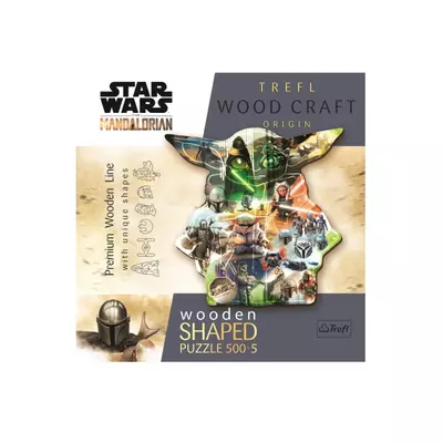 Wood Craft: Star Wars Titokzatos Grogu 500+5db-os prémium fa puzzle - Trefl