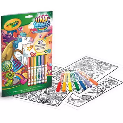 Crayola: Color & Activity állatkornis foglalkoztató 7 db filctollal