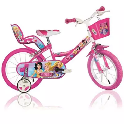 Princess rózsaszín gyerek bicikli 14-es méretben - Dino Bikes kerékpár