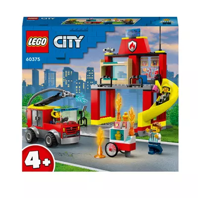 LEGO® City: Tűzoltóállomás és tűzoltóautó (60375)