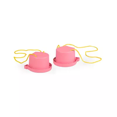 LENA: Rózsaszín vödrös lépegető játék patkó mintával