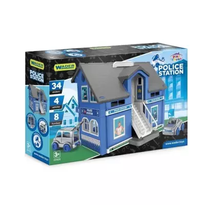 Play House: Nagy rendőrség játékszett járművekkel - Wader