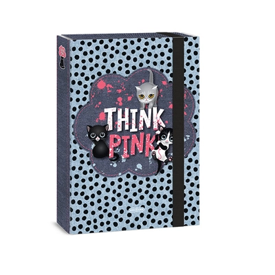 Ars Una: Think Pink gumis füzetbox A/4-es