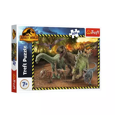 Jurassic World: Dinók a Jurassic Parkból 200db-os puzzle - Trefl