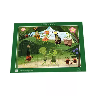 Lengemesék - Bambusz banda 30 darabos keretes puzzle