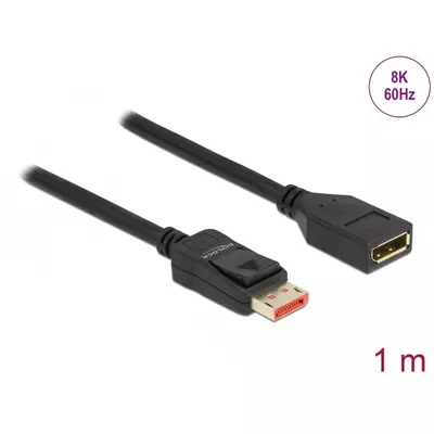 Delock DisplayPort bővítőkábel 8K 60 Hz 1 m