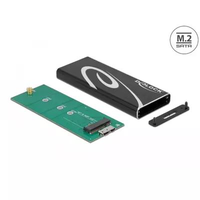 Delock Külső ház SuperSpeed USB B-kulcs M.2 SATA SSD-hez