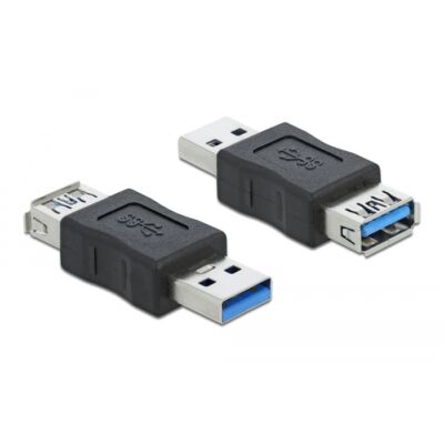 Delock USB 3.0 Adapter - A-típusú apa csatlakozó - A-típusú anya csatlakozó adat blokkoló