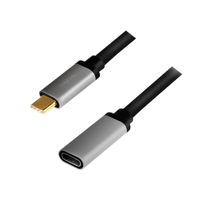Logilink USB 3.2 Gen2 Type-C kábel, C/M C/F, 4K, alu, 0,5 m