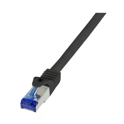 Logilink Patch kábel Ultraflex, Cat.6A, S/FTP, fekete, 1 m