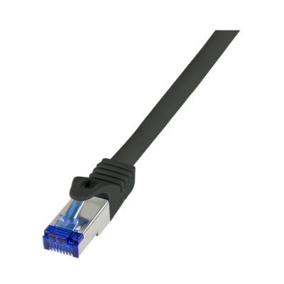 Logilink Patch kábel Ultraflex, Cat.6A, S/FTP, fekete, 1,5 m