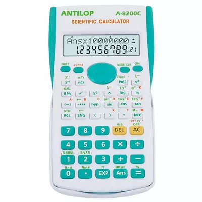 Antilop számológép tudományos 8200C Türkiz