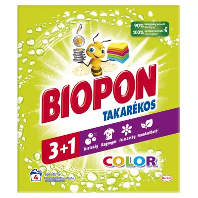 Biopon 240g takarékos color 4 mosás