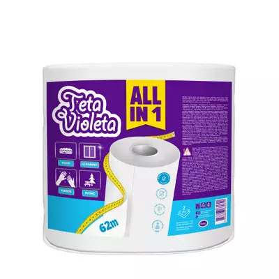 Violeta All in 1 2 rétegű 1 tekercses papírtörlő 250lap 62M