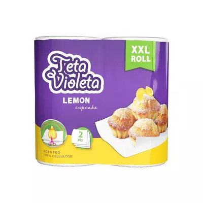 Violeta maxi XXL 2 rétegű 2 tekercses citrom illatű papírtörlő