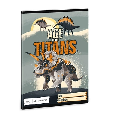 Ars Una: Age of the Titans 1.osztályos vonalas füzet A/5 14-32