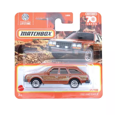 Matchbox: 1980 AMC Eagle barna kisautó 1/64 - Mattel