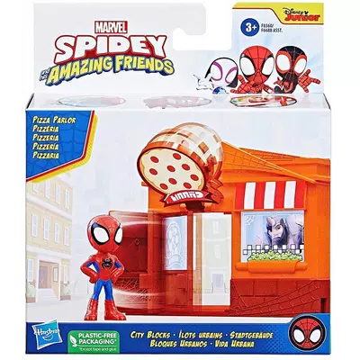 Pókember: Póki és csodálatos barátai - Városnegyed pizzéria Pókember figurával - Hasbro
