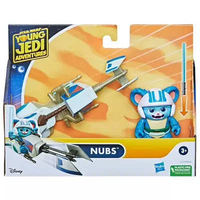 Star Wars: Fiatal Jedik kalandjai - Nubs figuraszett fogattal 7,5cm - Hasbro