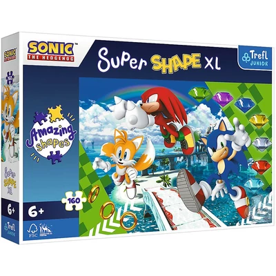 Sonic a sündisznó és barátai XL 160 db-os Super Shape puzzle - Trefl