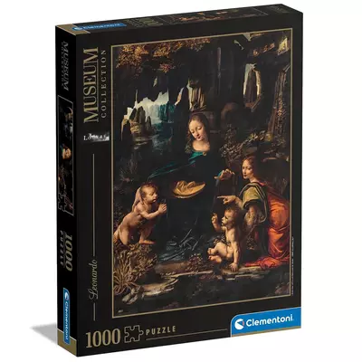Museum Collection: Leonardo da Vinci - A sziklák szűze 1000 db-os puzzle - Clementoni