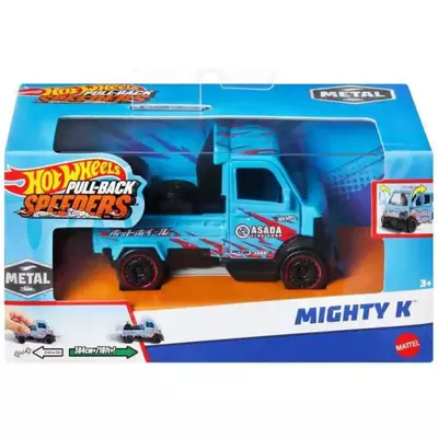 Hot Wheels: Pull-Back Speeders Mighty K hátrahúzható fém kisautó modell 1/43 - Mattel