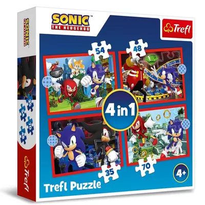 Sonic a sündisznó 4 az 1-ben puzzle - Trefl