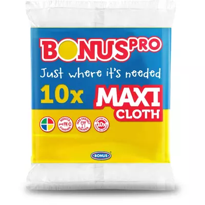 Bonus Pro Maxi általános törlőkendő 10/1 sárga