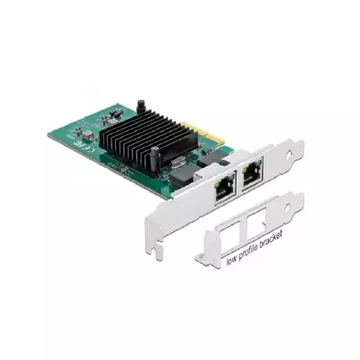 DELOCK PCI-E x4 Bővítőkártya > 2x RJ45 Gigabit LAN i82576