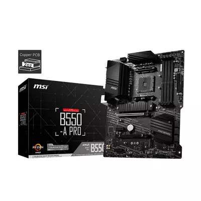 MSI Alaplap AM4 B550-A PRO AMD B550, ATX