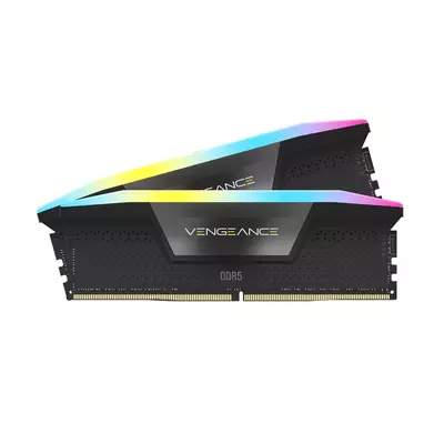 CORSAIR Memória VENGEANCE RGB DDR5 64GB 5600MHz CL40, INTEL XMP (Kit of 2), fekete