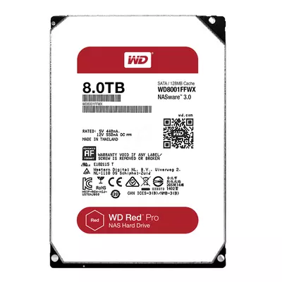 WESTERN DIGITAL 3.5" HDD SATA-III 8TB 7200rpm 256MB Cache, RED Pro