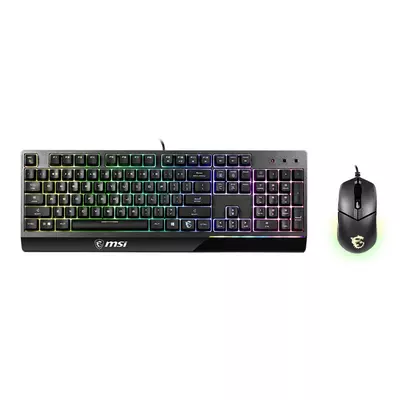 MSI ACCY VIGOR GK30 COMBO Gaming Keyboard + Optical Mouse, HUN, Black