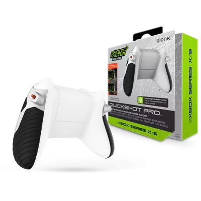 BIONIK XBOX Series S/X Kiegészítő Quickshot Pro Kontroller Ravasz csomag fehér & fekete, BNK-9074