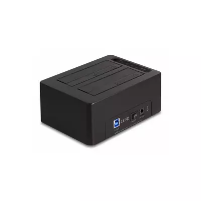 DELOCK USB 3.0 Dual Docking Station 2x SATA HDD/SSD klónozás és törlés funkció