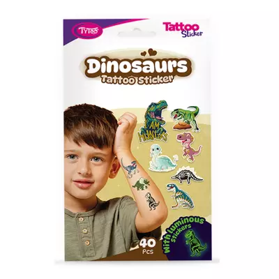 TyToo: Dinoszauruszos tetoválás matrica szett 40db-os