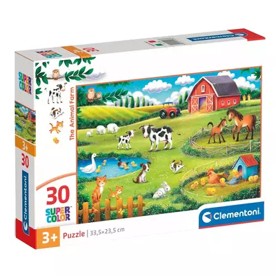 Az állatfarm 30 db-os Supercolor puzzle - Clementoni