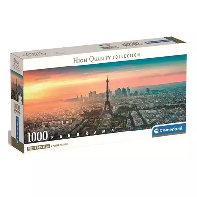 Párizs, Franciaország 1000db-os panoráma puzzle 98x33cm - Clementoni