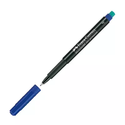 Faber-Castell: Multimark alkoholos filctoll 0,6mm kék