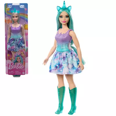 Barbie Dreamtopia: Unikornis baba kék-lila ruhában - Mattel